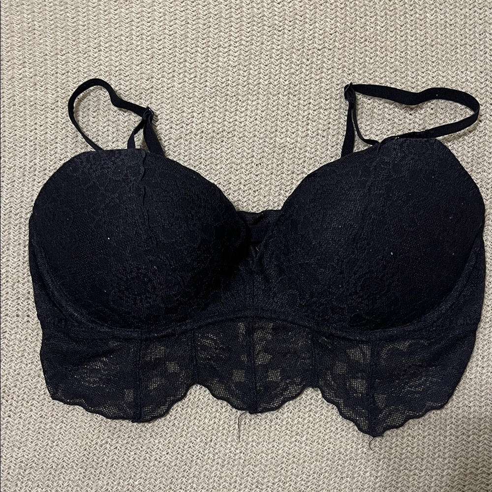 Pink by VS black bralette